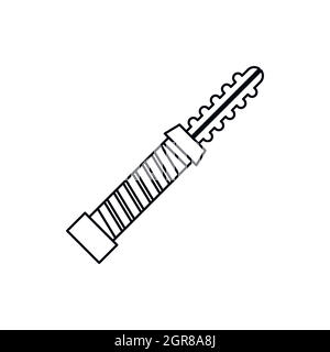 Electronic cigarette cartridge icon, outline style Stock Vector