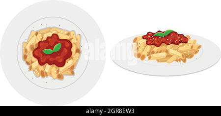 penne pasta Cute comic character. clip vetcor illustration Stock Vector  Image & Art - Alamy