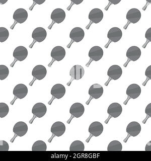 Racket of table tennis seamless pattern Stock Vector