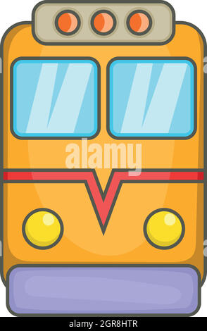 Train icon, cartoon style Stock Vector