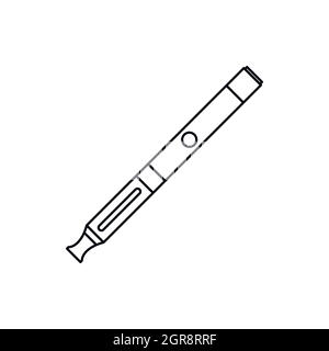 Electronic cigarette icon, outline style Stock Vector
