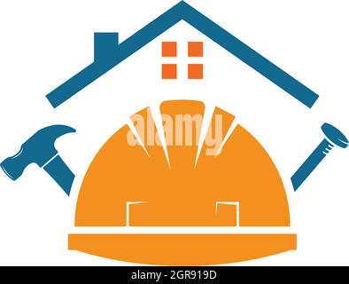 construction helmet vector illustration design Stock Vector