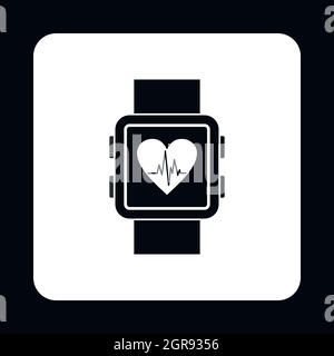 Smartwatch icon in simple style Stock Vector