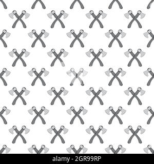 Crossed axes seamless pattern Stock Vector
