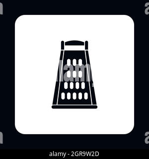 Kitchen grater icon, simple style Stock Vector