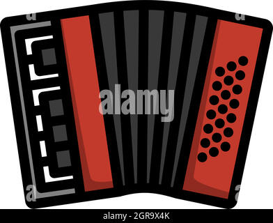 Accordion Icon Stock Vector