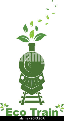 eco trains vector illustration design Stock Vector