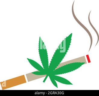 cigarette cannabis  vector illustration design Stock Vector