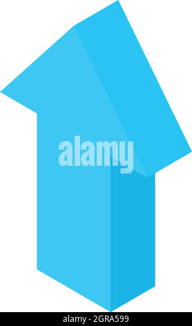 Straight up arrow icon, cartoon style Stock Vector Image & Art - Alamy