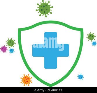 virus and bacteria icon vector illustration design Stock Vector