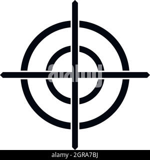 Target crosshair icon, simple style Stock Vector