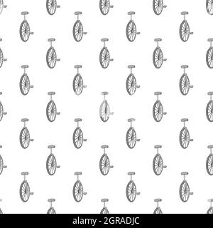 Unicycle seamless pattern Stock Vector