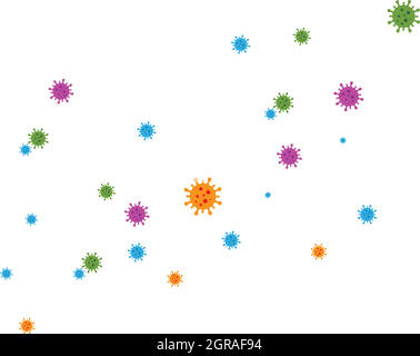 virus and bacteria icon vector illustration design Stock Vector