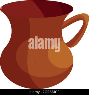 Turkish tea cup icon, cartoon style Stock Vector