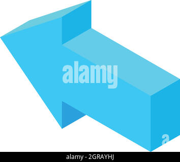 Straight blue arrow icon, cartoon style Stock Vector Image & Art - Alamy