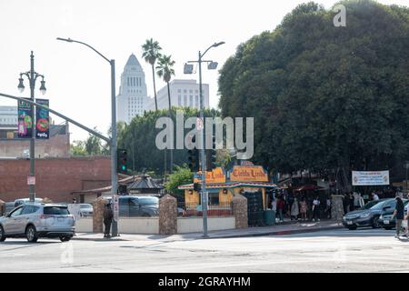 The Olvera Street Market is a popular street market in downtown Los Angeles, CA, USA Stock Photo