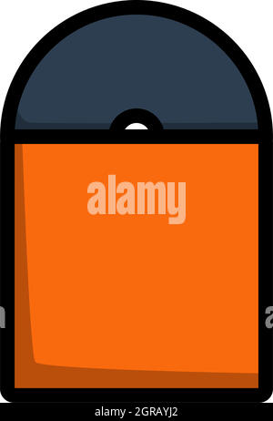 Vinyl Record In Envelope Icon Stock Vector