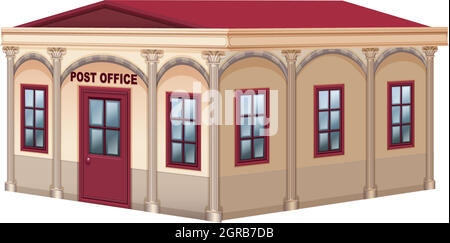 3D design for post office Stock Vector