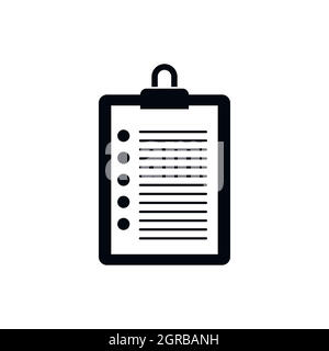 To do list icon, simple style Stock Vector