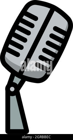 Old Microphone Icon Stock Vector