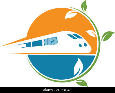 eco trains vector illustration design Stock Vector