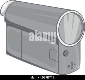 Film projector icon, black monochrome style Stock Vector