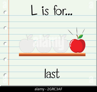 Flashcard letter A is for apple Stock Vector Image & Art - Alamy