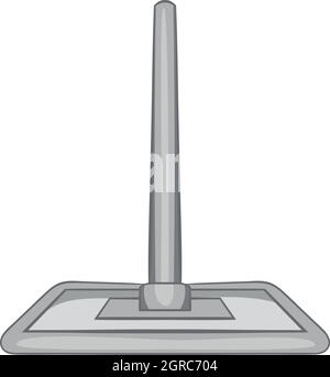 Brush squeegee icon, black monochrome style Stock Vector