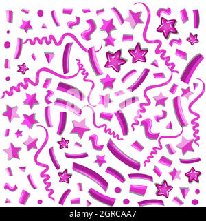 Seamless background design with stars and ribbons Stock Vector
