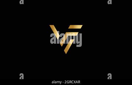LETTERS FV LOGO DESIGN WITH NEGATIVE SPACE EFFECT FOR ILLUSTRATION USE ...