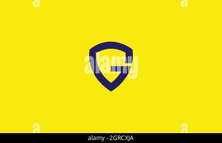 LETTER G LOGO DESIGN WITH NEGATIVE SPACE EFFECT FOR ILLUSTRATION USE Stock Vector