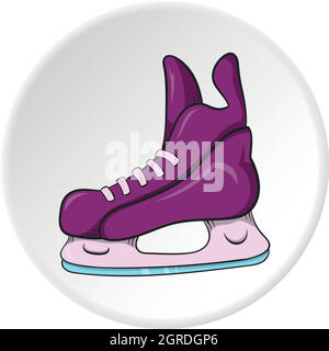 Skates icon, cartoon style Stock Vector