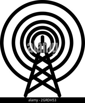 Radio Antenna Icon Stock Vector