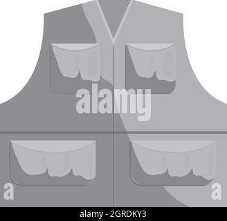 fishing vest icon black vector illustration Stock Vector Image & Art ...