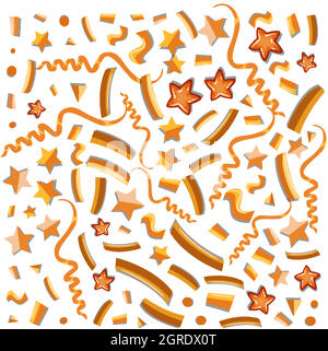 Seamless background design with stars and ribbons Stock Vector