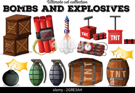 Cartoon drawing of a hand grenade. Isolated Stock Vector Image & Art ...