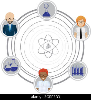 Cartoon scientists girl Stock Vector Image & Art - Alamy