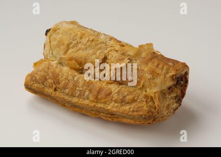 Sausage roll on white background Stock Photo