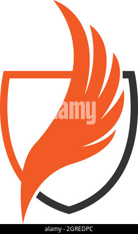 Wing logo icon symbol design template  vector Stock Vector