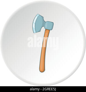 Axe icon, cartoon style Stock Vector