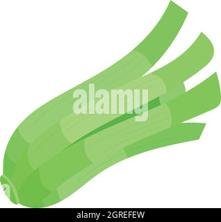 Celery icon, cartoon style Stock Vector