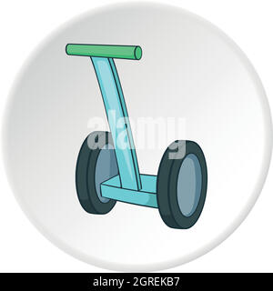 Segway icon, cartoon style Stock Vector