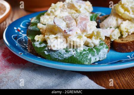 Becarska satrica -  Croatian salad originating from the region of Slavonija and Baranja Stock Photo