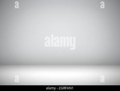 Abstract gray background, for text or object placement. simple grey and white background with vignette and spotlight, vector illustration. Stock Vector