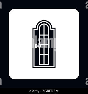 Wooden door icon, simple style Stock Vector Image & Art - Alamy