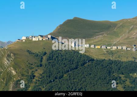 Ski station of Saint Lary Soulan, France Stock Photo