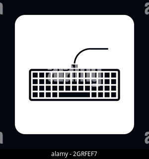 Keyboard icon, simple style Stock Vector