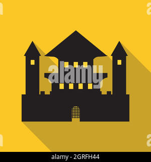Ancient palace icon, flat style Stock Vector Image & Art - Alamy