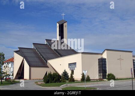 Parish Church of Blessed Aloysius Stepinac in Velika Gorica, Croatia Stock Photo