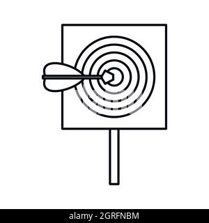 Dart. Outline Icon Stock Vector Image & Art - Alamy